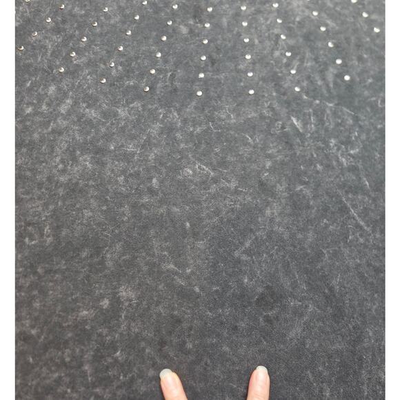 Two 2 Fly Womens 2x/3x Black Stone Wash Studded Top T-Shirt Western Boxy - Picture 2 of 9